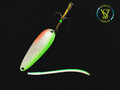 Oscillating lure TT SV (silver) for perch, pike, trout, asp and other hand-made predatory fish with delivery to the Netherlands and throughout Europe.