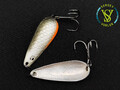 Колеблющаяся блесна SALMON SV (серебро) на окуня, щуку, форель, жереха и другую хищную рыбу ручной работы с доставкой по всей Беларуси и СНГ.